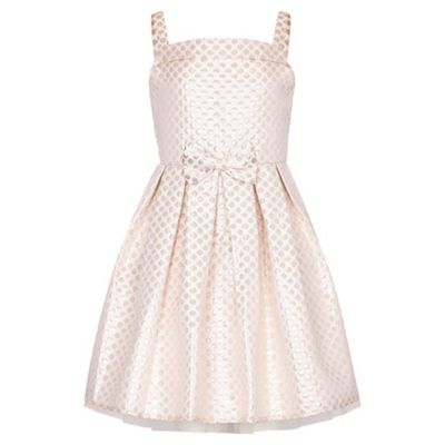 Gold Dot Bow Party Dress